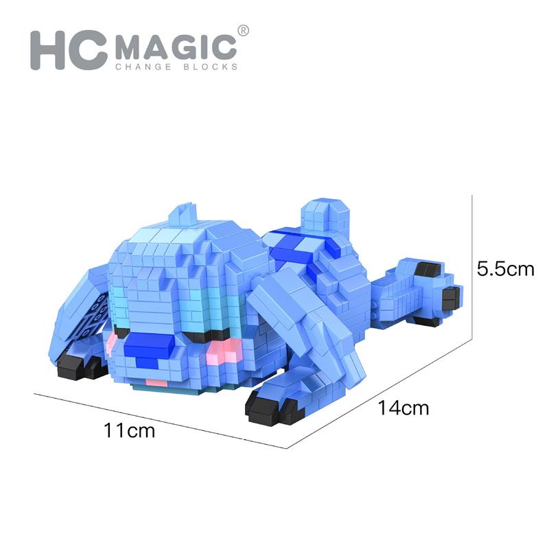 Khối Mini HC Magic Disney Hoạt Hình Xây Dựng Gạch Bé Stitch Mickey Đấu Giá Hình Hoa Cúc Đồ Chơi Cho Trẻ Em Hiện Tại Anime StellaLou Trẻ Em Bé Gái 3011-3026