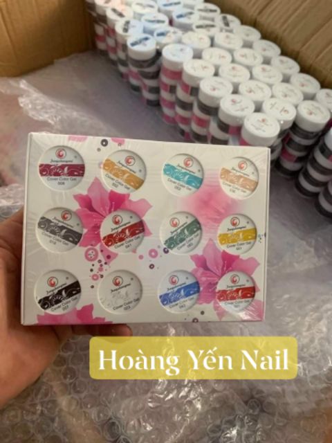 Set Gel Vẽ Móng Nghệ Thuật FengShangMei 12 Màu