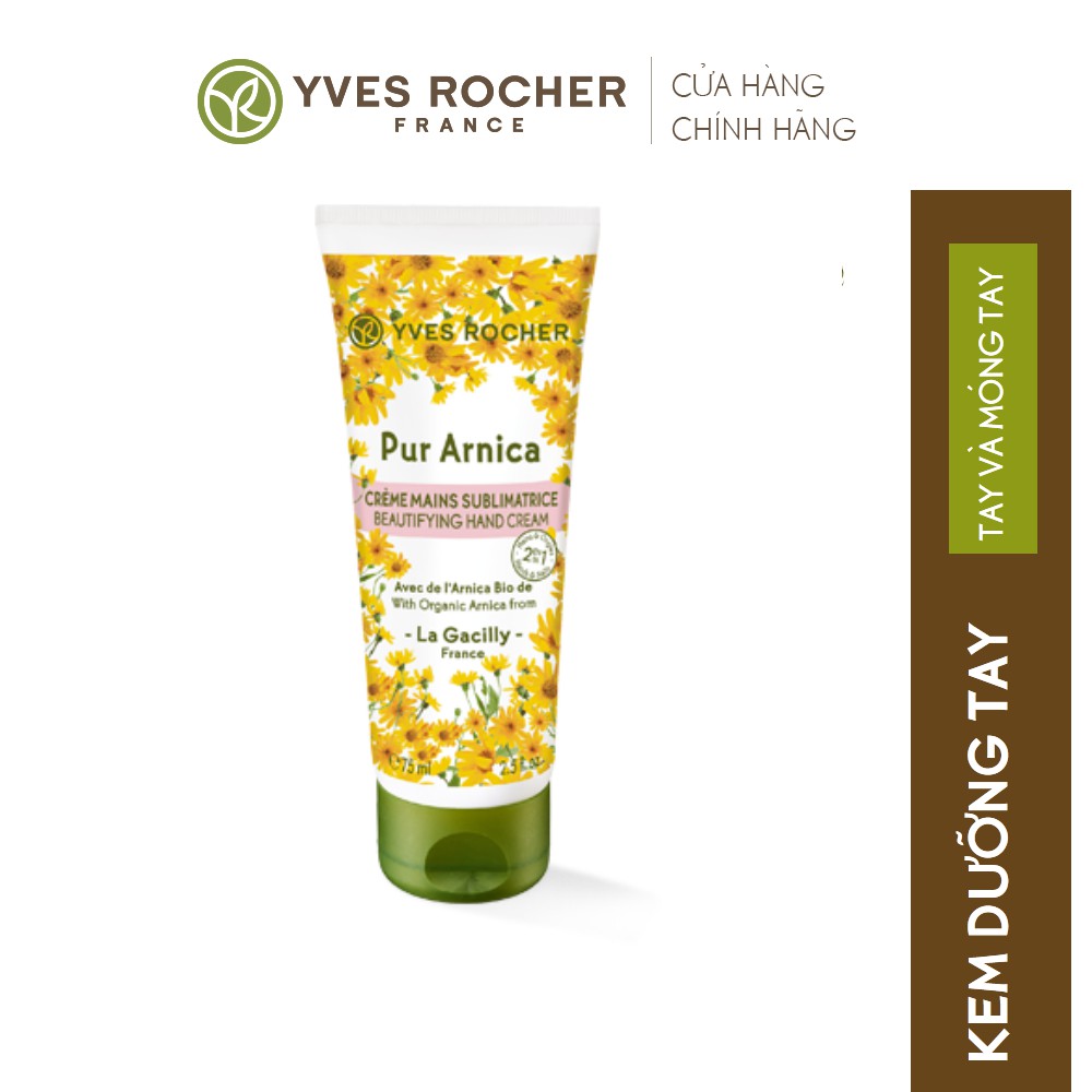 Kem dưỡng tay Yves Rocher 2 in 1 Beautifying Hand Cream - Hands and Nail 75 ml