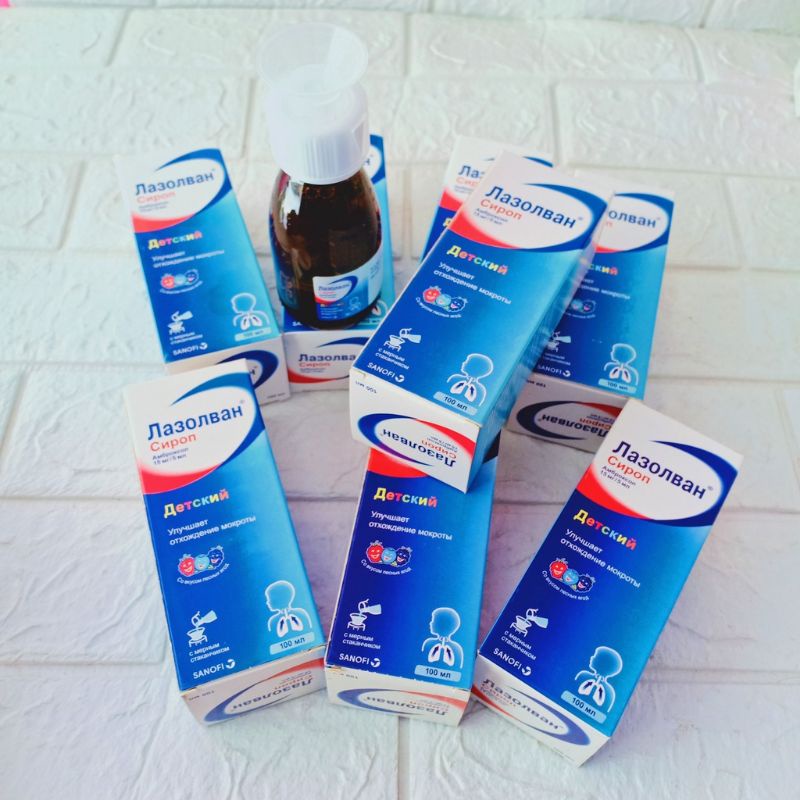 Siro ho long đờm Lazolvan Nga 100ml