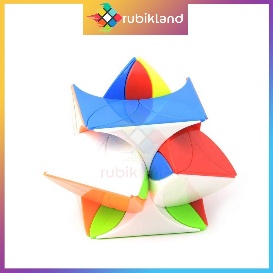 Rubik Biến Thể Four Leaf Clover Cube Cỏ 4 Lá Stickerless Rubic Đồ Chơi Trí Tuệ Trẻ Em