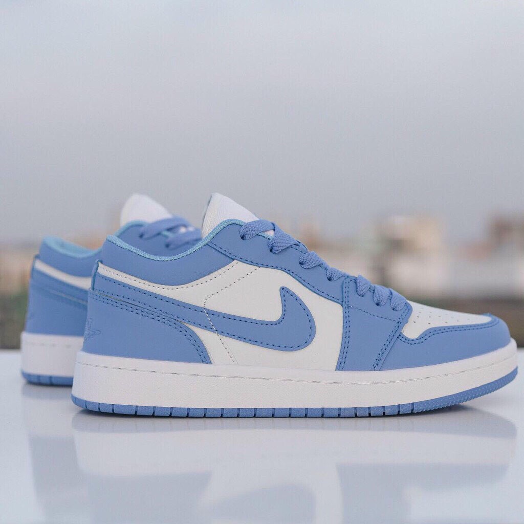 Giày Thể Thao Nam Nữ, Giày Nike Jordan 1 UNC Cổ Thấp JD1 Xanh Dương Full Box Bill | BigBuy360 - bigbuy360.vn