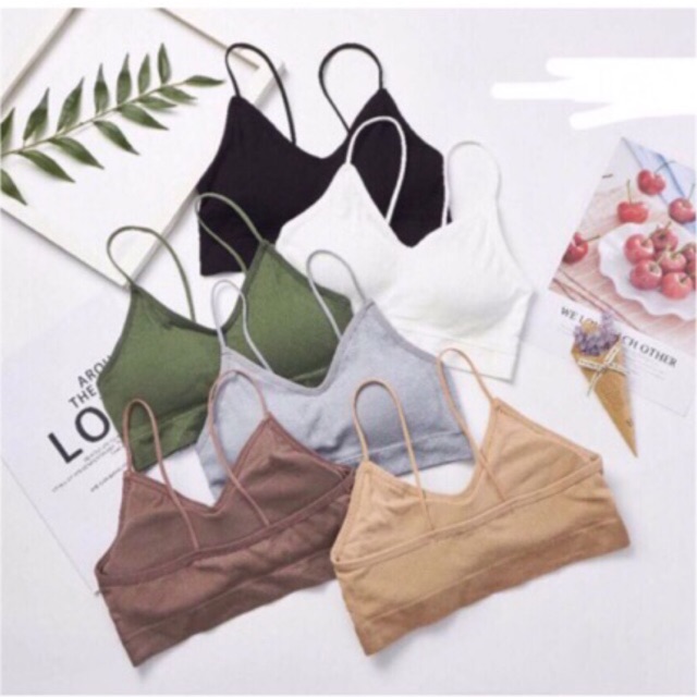 Áo Lót Bra Nữ Không Gọng Cotton Len Tăm Hai Dây Cổ V Mặc Thoải Mái Co Dãn Tốt Quả Giọt Lệ 1217, 832 | BigBuy360 - bigbuy360.vn