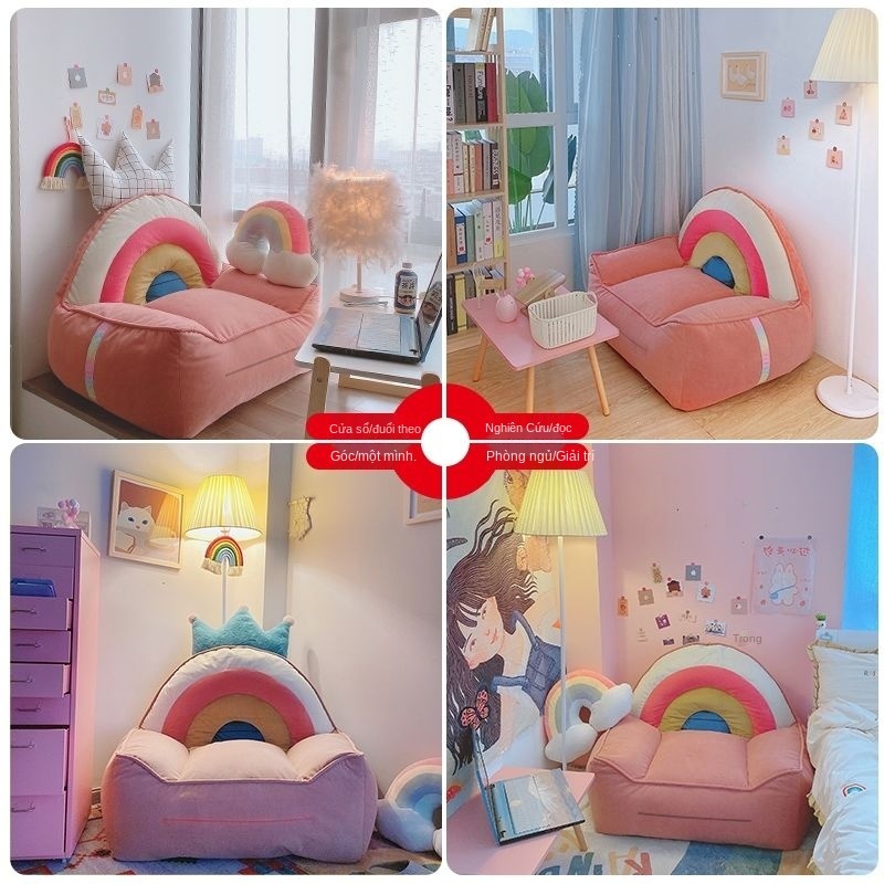 Ghế sofa lười cầu vồng căn hộ nhỏ net ghế màu đỏ phòng ngủ ghế tựa ban công