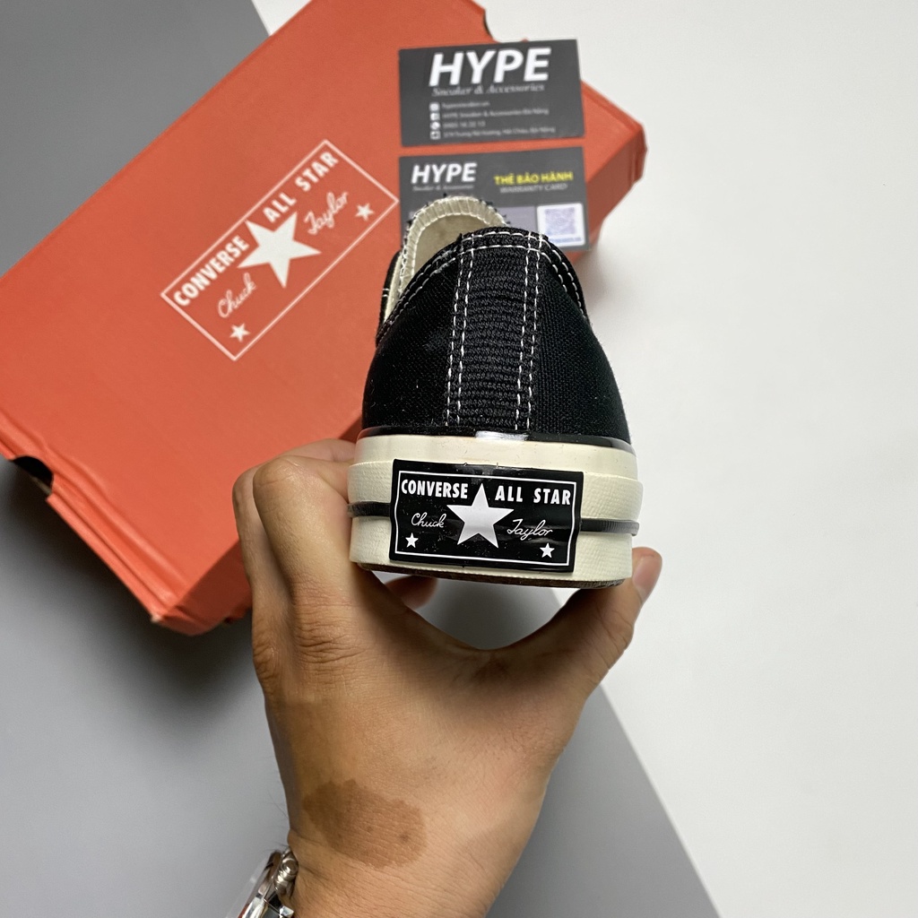 Giày Converse 1970 Low Black  - Hype Sneaker | Phiên bản 1:1 chuẩn.