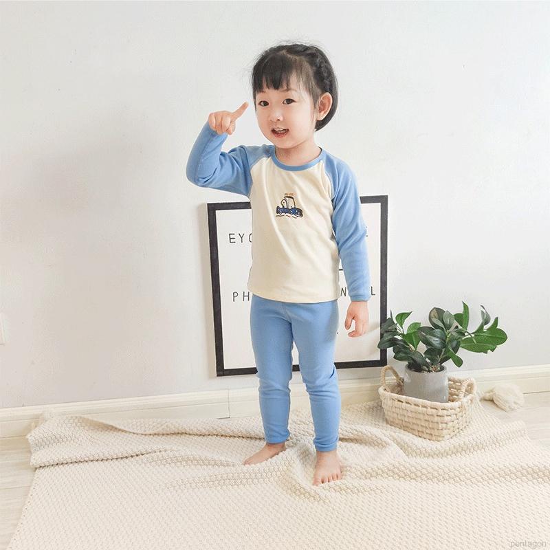 Bộ đồ ngủ lưng cao họa tiết hoạt hình dễ thương cho bé