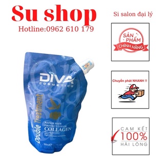Hấp diva ủ dưỡng ẩm phục hồi siêu mềm mượt diva collagen 500ml - hấp ủ tại nhà -