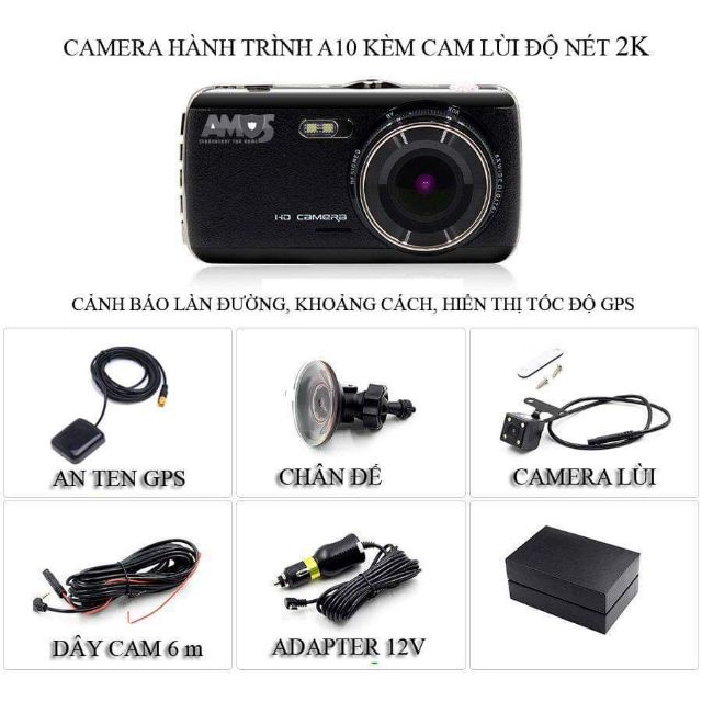 CAMERA HÀNH TRÌNH V10 GPS, CẢNH BÁO LÀN ĐƯỜNG KHOẢNG CÁCH | WebRaoVat - webraovat.net.vn