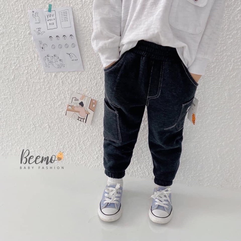 Quần nỉ mềm ấm cho bé trai chất đẹp 10-25kg