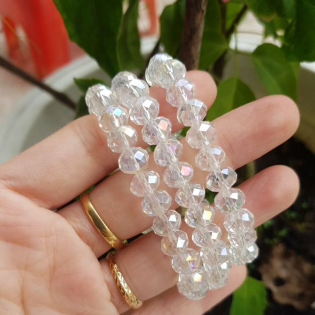 VÒNG TAY PHA LÊ TRẮNG SIZE 6ly