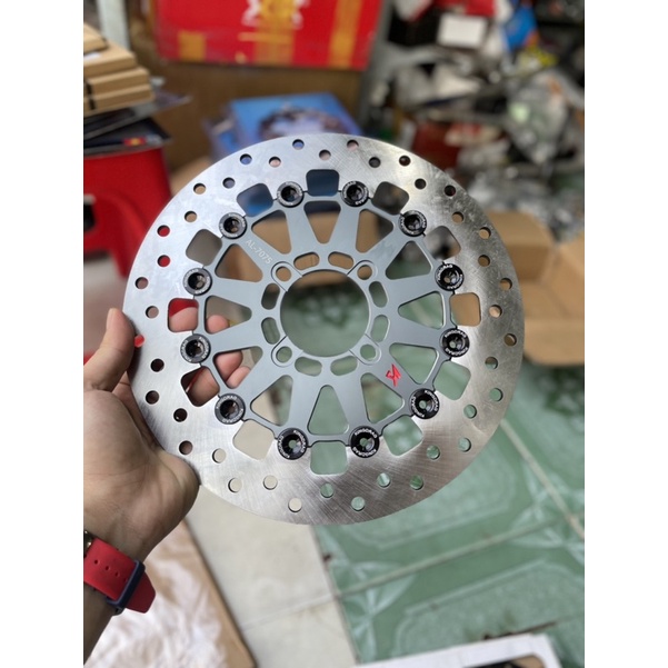 Đĩa thắng trước King Drag V2 267 lồng nhôm CNC gắn mọi loại xe