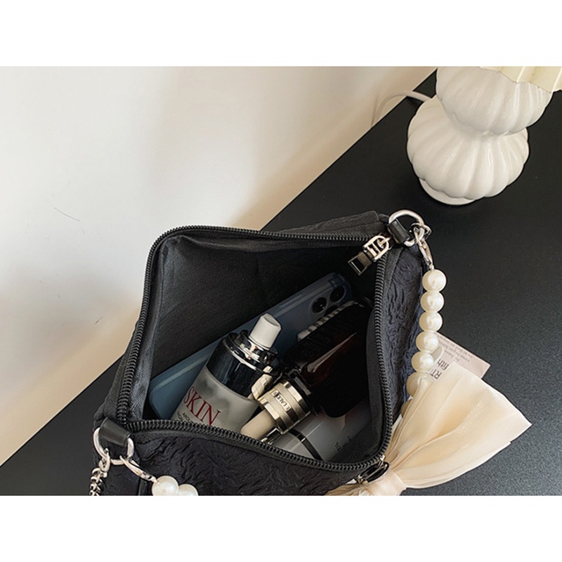 Túi đeo vai IELGY đính ngọc trai nhân tạo nhỏ xinh thời trang cho nữ