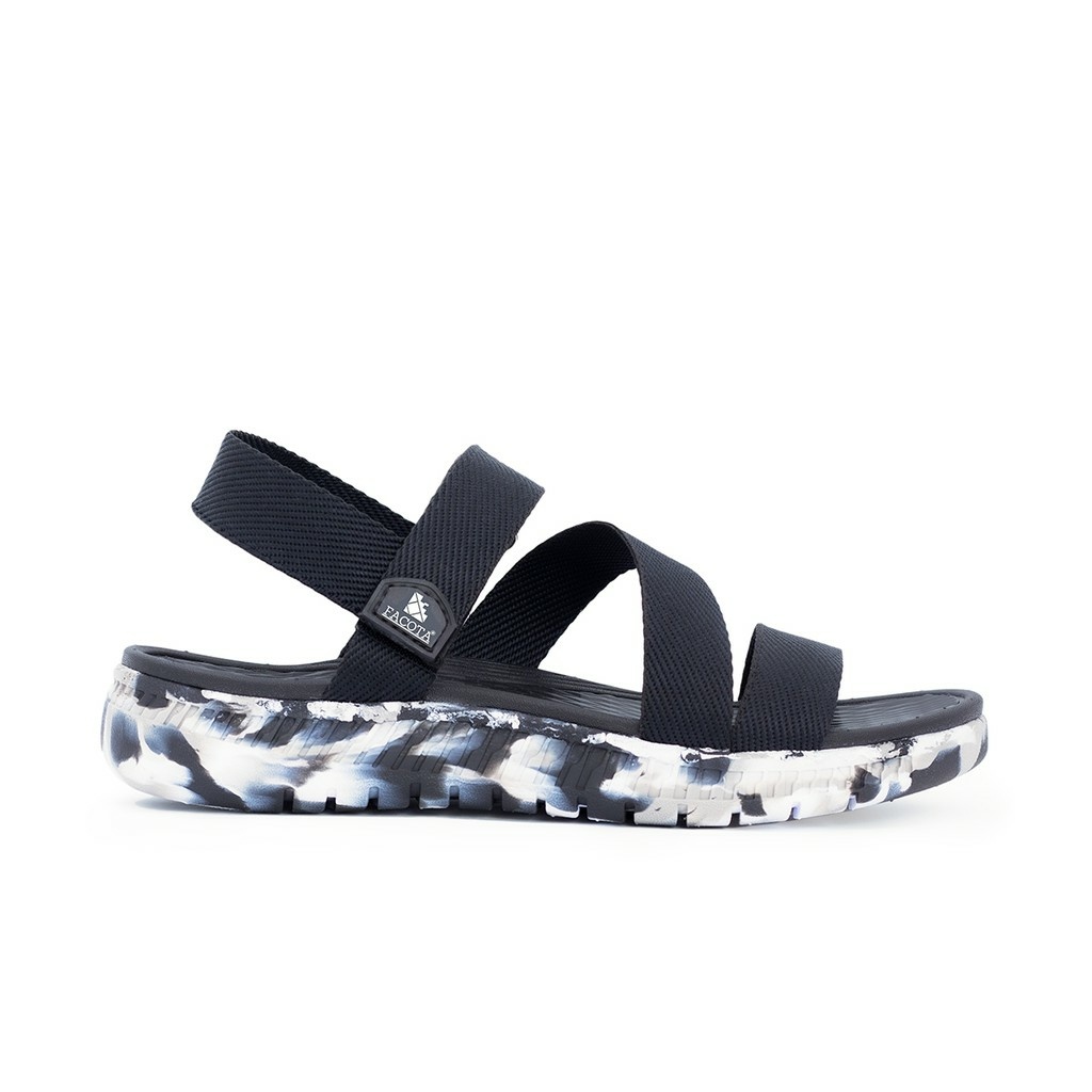 FACOTA | Giày dép sandal nam, nữ đen camo lính đi học, đi chơi HA03