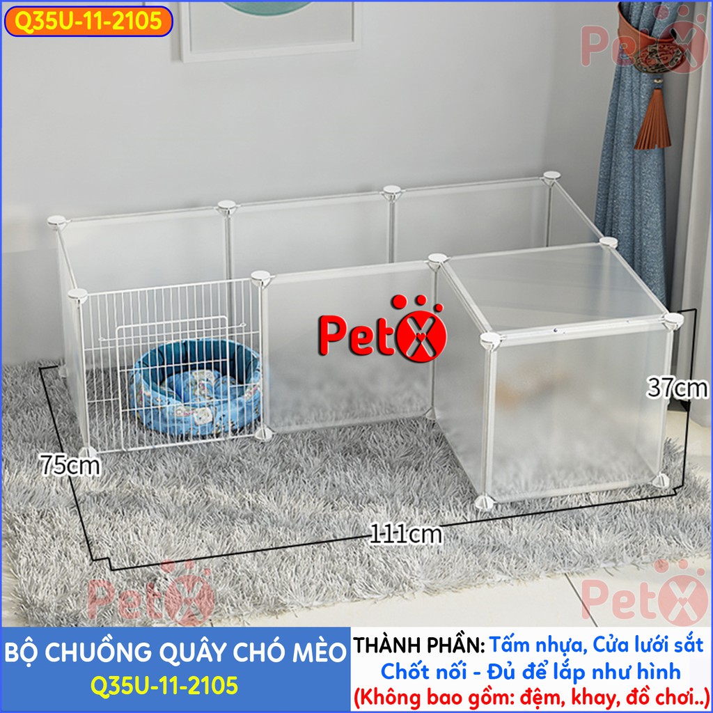 Quây chuồng chó mèo lắp ghép nuôi thú cưng sơn tĩnh điện giá rẻ-14