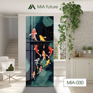 Miếng dán decal tủ lạnh - decal dán tủ lạnh 3D 3 lớp cao cấp chống nước