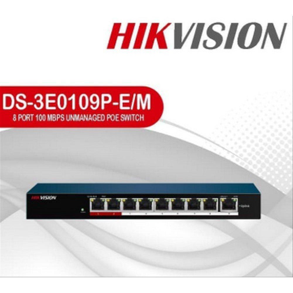 8-Port 100M PoE Switch HIKVISION DS-3E0109P-E/M(B)