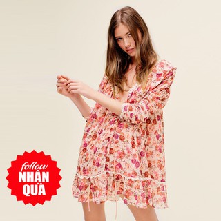 Đầm Zara họa tiết hoa voan 2 lớp xinh đẹp DH10SXG69N10