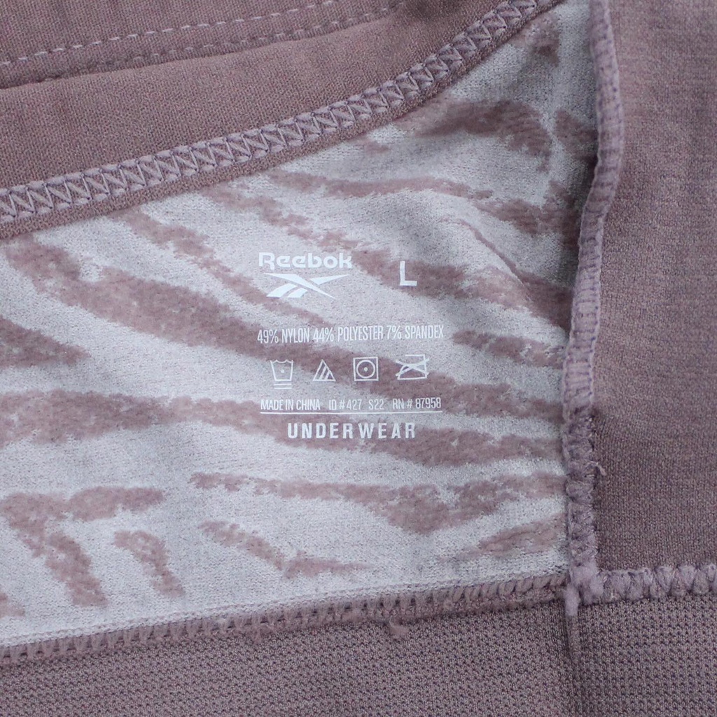 Q9655 - Áo bra tập Reebok dây to chéo sau logo chữ sọc ngang màu