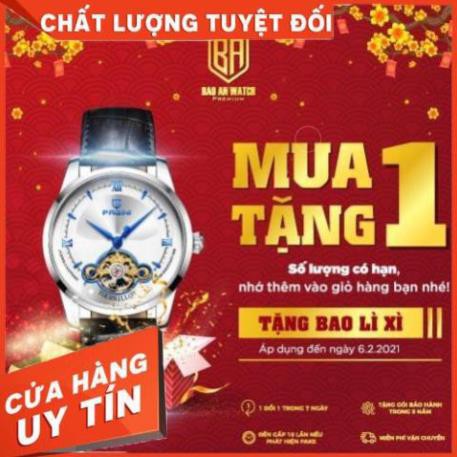 [Chính Hãng 100%] Đồng Hồ Nam PAGINI PA19966 - Đồng hồ cơ automatic lộ máy hàng chính hãng, Bảo hành 5 năm