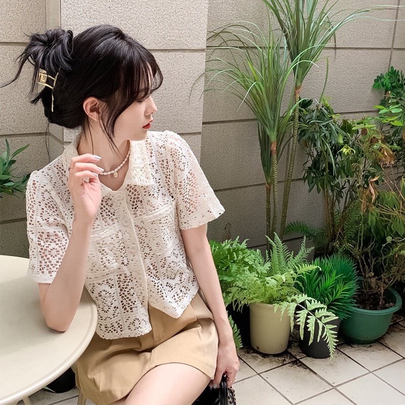 Áo ren cộc tay dành cho nữ Thời Trang Giá Xưởng Official