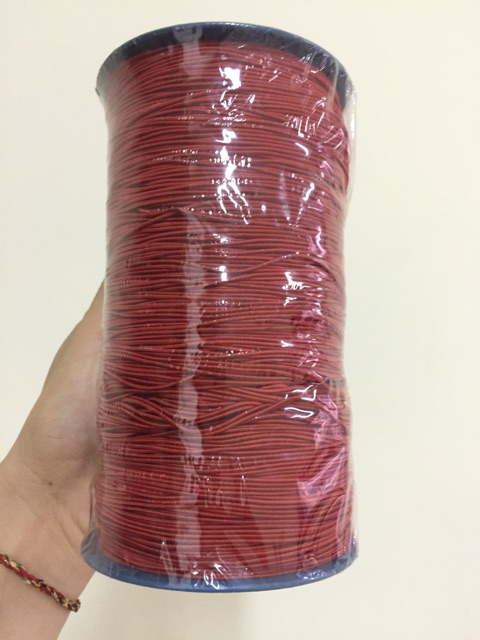 Cuộn thun co giãn màu đỏ loại 1