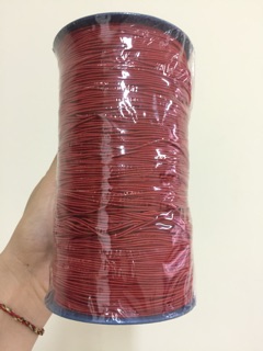 Cuộn thun co giãn màu đỏ loại 1mm dài 400m