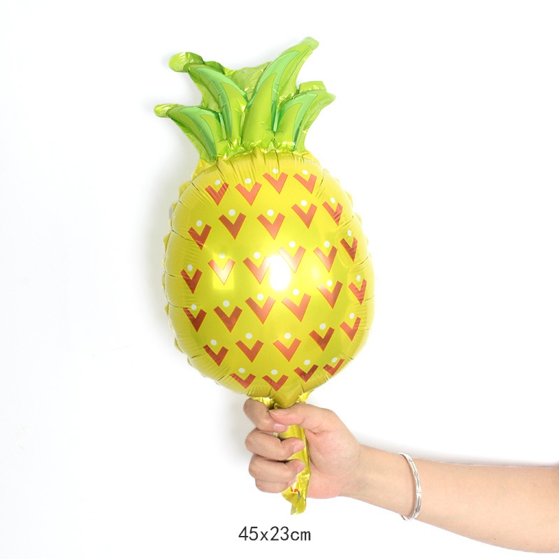 Bong bóng lá nhôm 16 inch hình dứa/chanh/cam trái cây trang trí cho tiệc mùa hè độc đáo