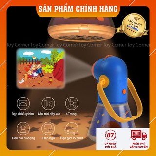 Đồ chơi Đèn đọc truyện, kể truyện Mideer Cho bé từ 12 tháng tuổi Máy chiếu phim, đèn ngủ hẹn giờ, đèn pin di động