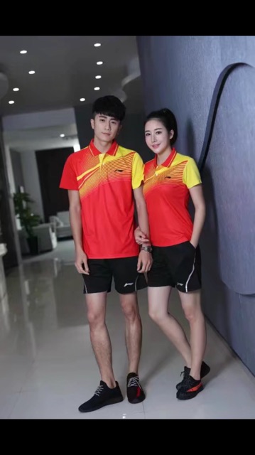 Áo cầu lông giá 135k/áo, 99k/quần (có bảng size đi kèm)