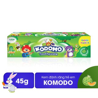 Kem đánh răng trẻ em Kodomo 45g _Vị Dưa Giang