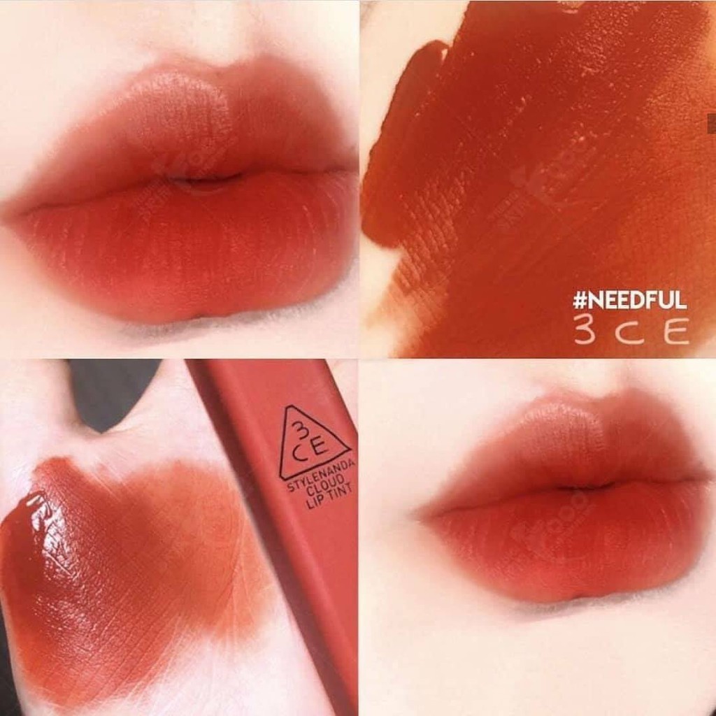 [CHÍNH HÃNG 3CE HÀN QUỐC] SON KEM LÌ SIÊU MỊN MÔI 3CE CLOUD LIP TINT