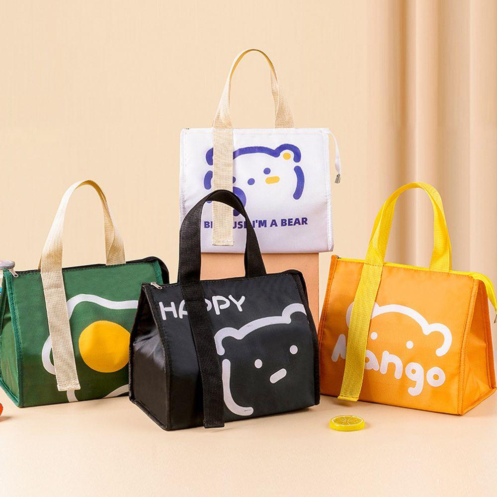 Shanhai Túi Đựng Hộp Cơm Trưa Bằng Lá Nhôm Dày Dặn Cách Nhiệt Họa Tiết Hoạt Hình Cho Nữ