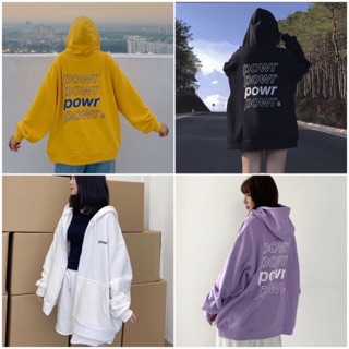 Áo khoác Hoodie Zip kéo POWR UNISEX