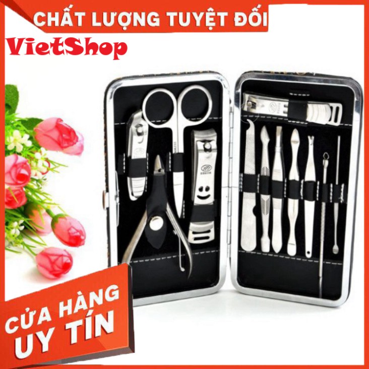 Bộ Dụng Cụ 12 Món Cắt Tỉa, Làm Móng Tại Nhà, Đa Năng Siêu Tiện Dụng, Giá Bán Bằng Giá Bán Sỉ Tại Xưởng - VietShop