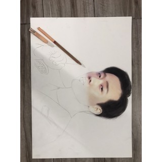 Tranh chân dung chì màu