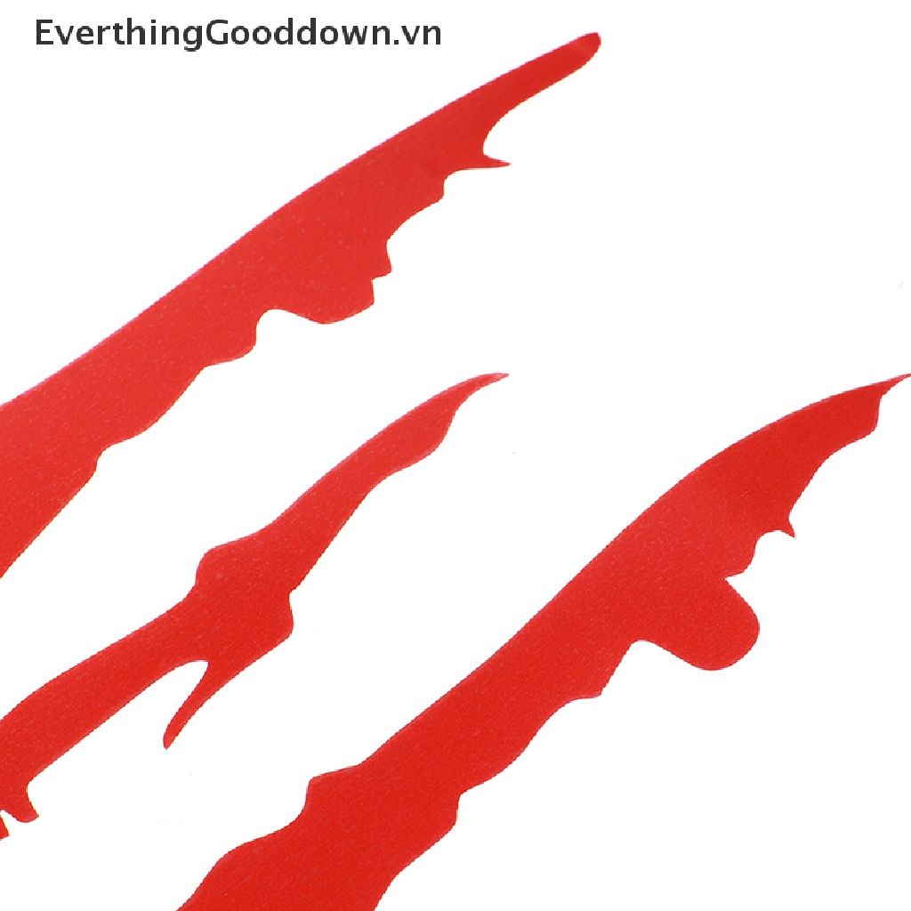 Everthinggooddown Đề Can Dán Đèn Pha Xe Hơi Phản Quang Hình Dấu Chân Quái Vật
