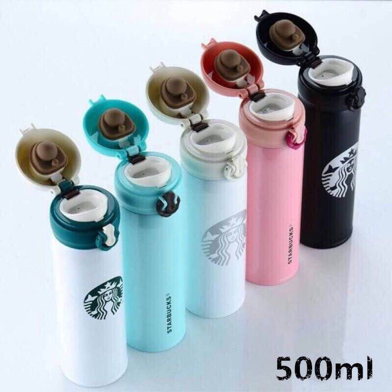 Bình giữ nhiệt họa tiết STARBUCKS 500ML nhiều màu tùy chọn