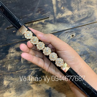 Thắt lưng nữ bản nhỏ da bóng
