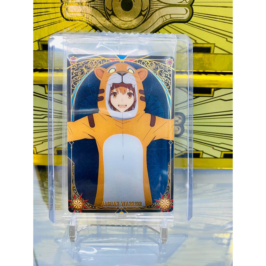 [ Dưa Hấu Yugioh ] Thẻ bài bánh xốp Fate Grand Order FGO Jaguar Warrior - Tặng bọc bài nhựa bảo quản
