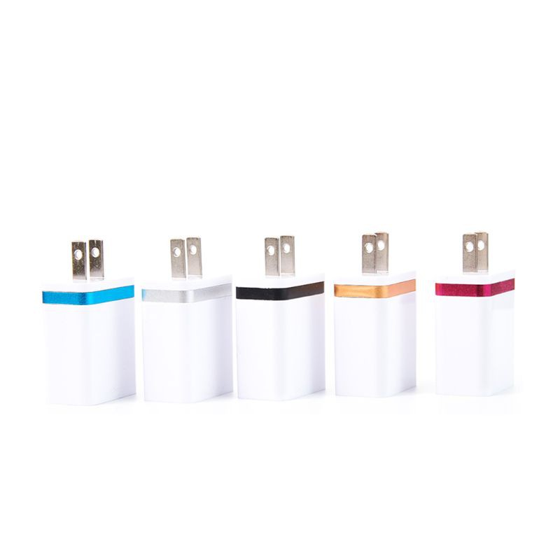 Cốc Sạc 5v 2.1a 1a Hai Cổng Usb Eu Us Cho Ipad Iphone Samsung Sony Huawei Xiaomi Htc