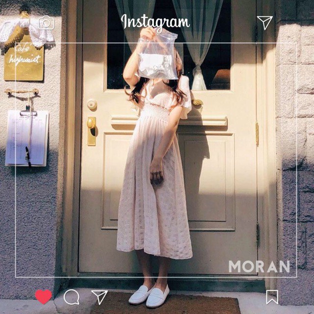 [ SẴN ] -ẢNH THẬT❤️🍑]ĐẦM TIỂU THƯ ULZZANG MORAN CỰC YÊU