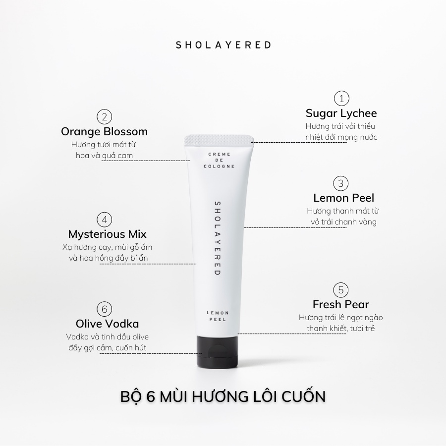 Kem Nước Hoa, Nước hoa khô dạng sáp Sholayered EDC
