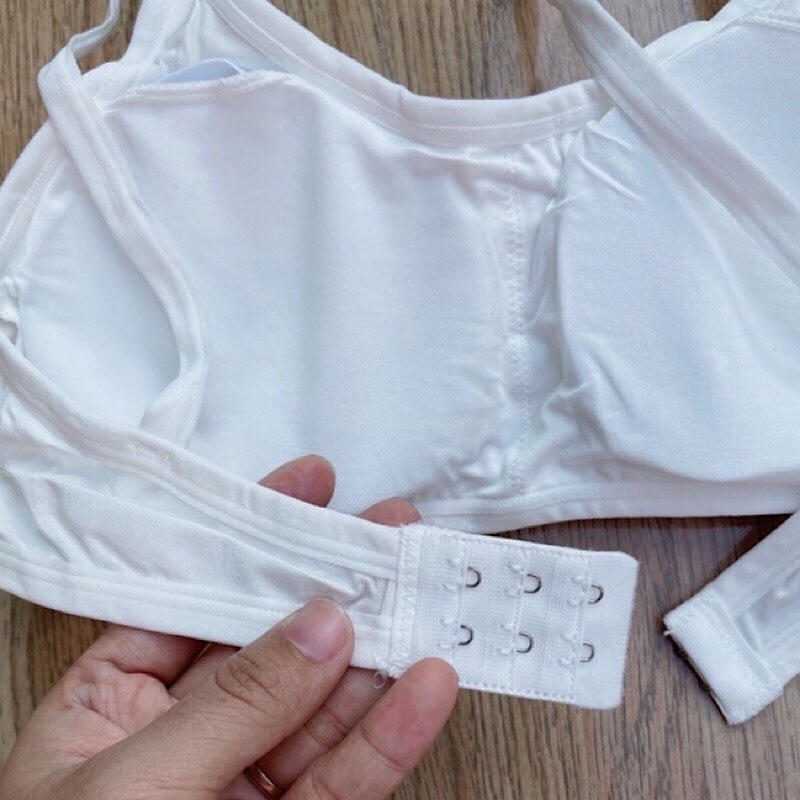 Combo 02 Áo lót học sinh cấp 2 , Cấp 3 Thái Lan - Áo lá hai dây móc cài sau tiện dụng