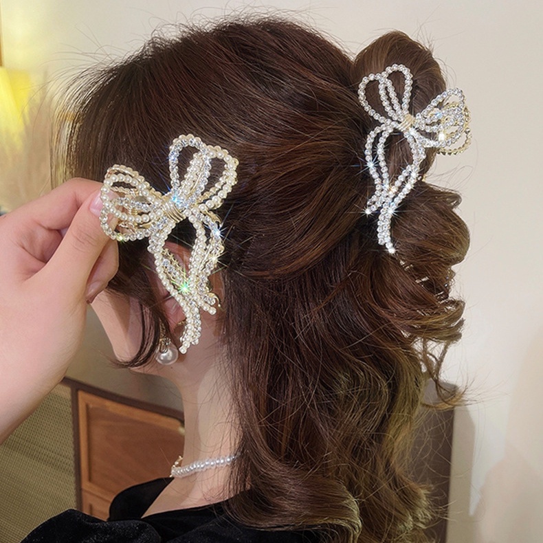 Kẹp Tóc Đính Đá Và Ngọc Trai Thời Trang Hàn Quốc Chất Lượng Cao