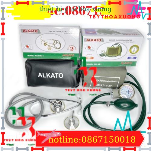 Bộ Máy Đo Huyết Áp Cơ Alkato AK2-0811 Nhật Bản [Máy + Tai Nghe]