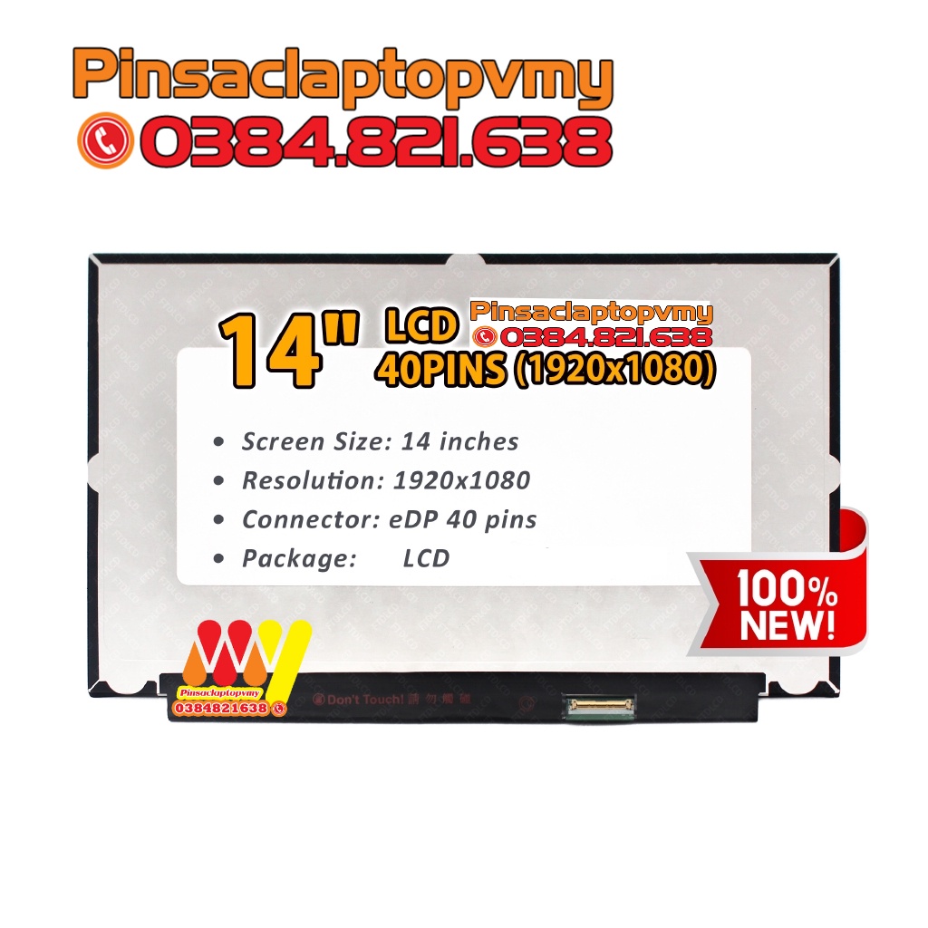 Màn hình Laptop FHD IPS LED LCD 14inch Led mỏng 30 pin 1920x1080. Bảo hành 1 đổi 1