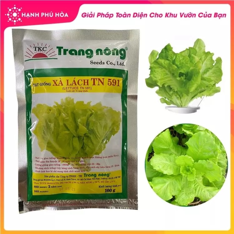 Hạt Giống Xà Lách Trang Nông TN591 Gói 10gram