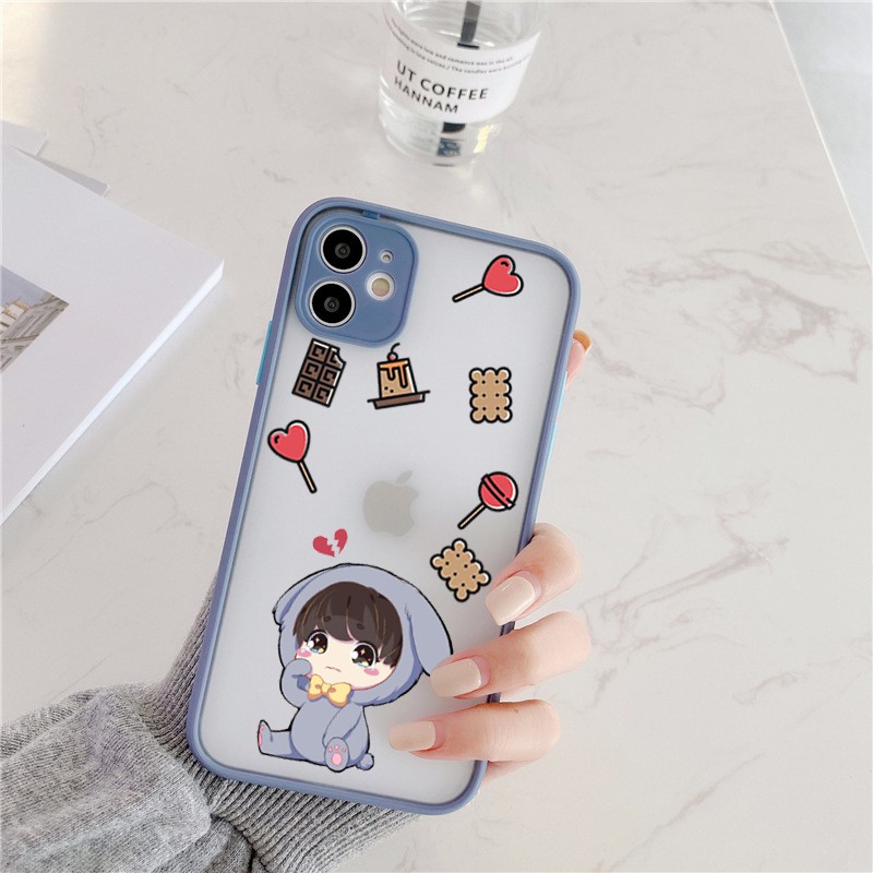 Ốp lưng Iphone Cute hungry viền màu iphone 6/6plus/6s/6s plus/7/7plus/8/8plus/x/xs/xs max/11/11promax/12/12pro max