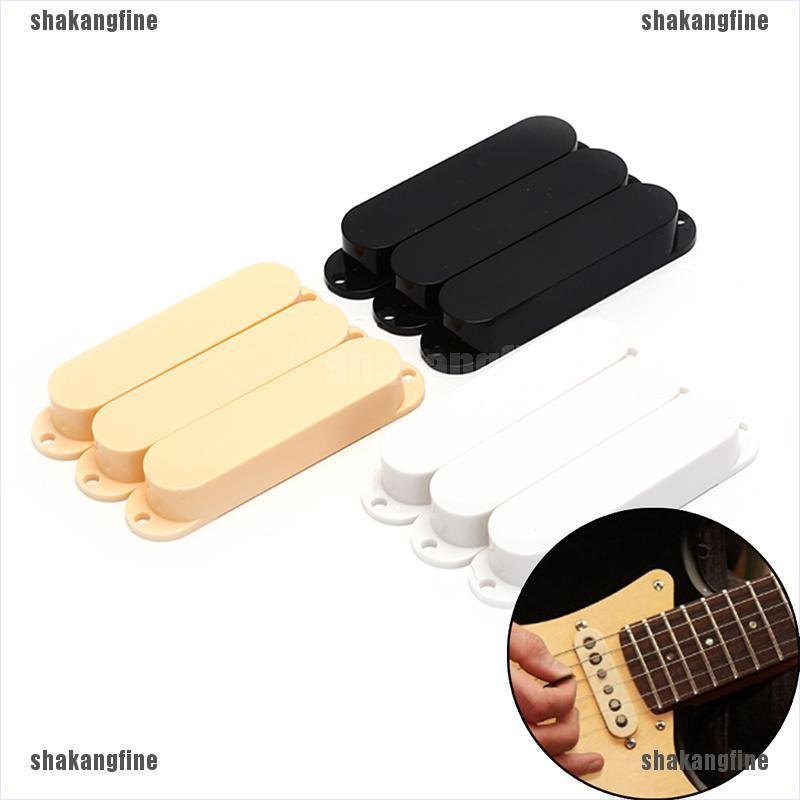 SHVN 3pcs Closed Plastic Single Coil Guitar Pickup Covers For Electric Guitar TOM