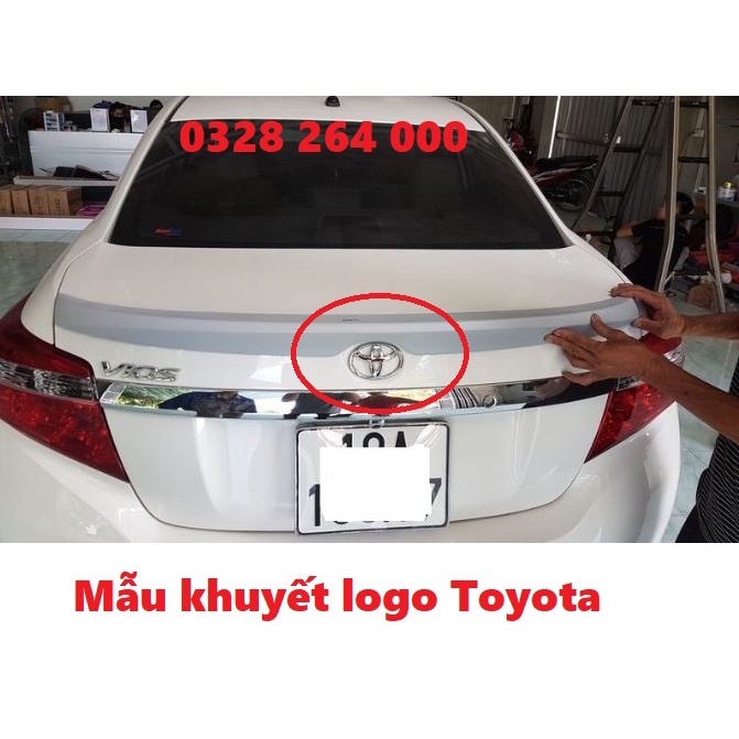 Đuôi gió liền cốp xe Toyota Vios 2014- 2015 2016 2017 Hàng siêu dày, bản mộc chưa sơn